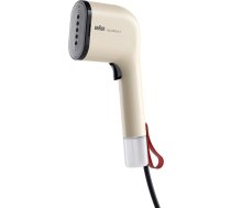 Braun QuickStyle 3 GS3012BG, kompakts un viegls tvaicētājs, ātras uzsildīšanas tvaicētājs, tvaiks 20 g/min, noņemama 70 ml tvertne, karstumizturīgs maisiņš, 1100 W, bēšs