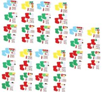 UPKOCH 40 komplekti Smieklīgi amatniecības zeķes šūšanas komplekts Ziemassvētku filca zeķes zeķes ornaments bērniem