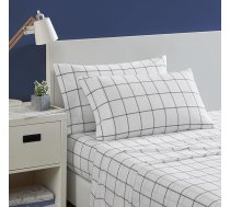Nautica - Divvietīgs sega pārklājs, kokvilnas Percale, kraukšķīgs un vēss, viegls un elpojošs (melns, Twin)