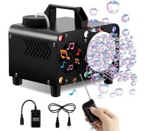 Bezvadu tālvadības burbuļu mašīna, pārnēsājams Bluetooth burbuļu pūtējs, 6 krāsu LED, tālvadības pults, ideāli piemērots ballītēm, kāzām un bērniem
