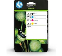 HP 953 multipakete (zila/sarkana/dzeltena/dzeltena/melna) OriДЈinДЃlДЃs kasetnes HP Officejet Pro 7720, 7730, 7740, 8210, 8710, 8710, 8715, 8720, 8725, 8730, 8740 printeriem.