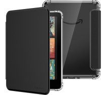 MoKo Hülle für All-New 7" Kindle Paperwhite 12. Gen 2024 & Kindle Colorsoft Signature Edition, Ultraklar Weich Transparent TPU Rückseite Leicht Schutzhülle mit Auto Schlaf/Aufwach, Schwarz