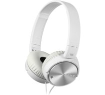 Sony MDRZX110NAW.CE7 austiņas ar trokšņu slāpēšanu virs galvas - baltas un sudraba krāsas