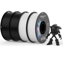 Creality PETG filaments 1.75, 3D printera filaments: Izcila izturība, augsta precizitāte, izmēru precizitāte +/- 0,02 mm, 4 kg spole (8,8 lbs), piemērots lielākajai daļai FDM 3D printeru, PETG melnā un baltā krāsā.