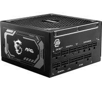 MSI MAG A1250GL PCIE5 barošanas bloks, 1250 W, 80 Plus Gold, ATX 3.1, PCIe 5.1 GPU atbalsts, ATX PSU, melns, plakans kabelis