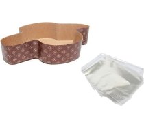 OPIROS Promo Box Candy Lieldienu konfektes Lieldienu vienreizlietojamie papīra veidnes krāsnij Pelējuma pelējuma balodis Lieldienu balodi (5 formas + 5 aploksnes, kg. 1)