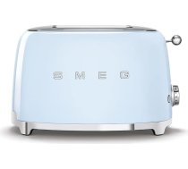 Smeg, 2x2 TSF01PBEU grauzdētava, 2 nišas 2 šķēlītēm, 6 zeltīšanas līmeņi, sildīšanas funkcija, atkausēšanas un maizīšu funkcija, kolekcijas atvilktne, 950 W, pasteļzils