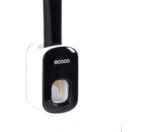 Linunity automātiskais zobu pastas dozators ar sienas stiprinājumu vannas istabai, jaunums un vienkāršs zobu pastas izspiedējs bērniem dušā, vannas istabā, izlietnē (1, melns)