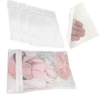 3 x mazgāšanas tīkla maisiņi ar rāvējslēdzēju mazie, vidējie, lielie veļas mašīnu droši, piemēroti delikātai veļai tīkliņsomas
