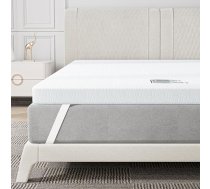BedStory 6 cm matrača pārvalks, 90 x 190 cm, viskoelastīgs matrača pārvalks ar atsvaidzinošu gēlu, noņemams un mazgājams pārvalks, atmiņas putu pārvalks