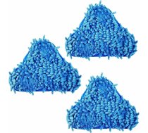 MEETOZ 3 x H2O tvaika tīrītāja X5 spilventiņi Coral Blue Chenille H20 Compatible Replacement Mazgājams