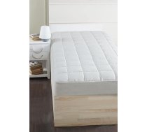 ABAKUHAUS matrača pārvalks ar silikona pildījumu Noņemams pārvalks matrača aizsargam Stepēts ārējais pārvalks Comfort Pilna ķermeņa atbalsts 2 cm augstums 90 x 200 cm