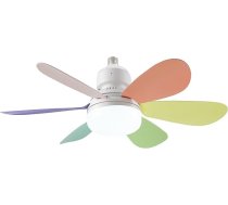 Beper 8056420225419 BEPER P206VEN610 Griestu ventilators, 40 W, apgaismojums un ventilācija ar maināmu dizainu, 2 lāpstiņu komplekts, 3 ātrumi, tālvadības pults un enerģiju taupoša spuldze