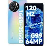Blackview 2025 Shark Mobilais tālrunis 16GB + 256GB, Helio G99, 120Hz 2.4K, 64MP, viedtālrunis bez līguma, 6.78" FHD+, NFC, 13MP, 5000mAh akumulators ar 33W, 4G Dual SIM Mobilie telefoni