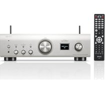 Denon PMA-900HNE HiFi pastiprinātājs, stereo pastiprinātājs ar iebūvētu HEOS, 2 x 85 W, iebūvēts Phono priekšpastiprinātājs, Hi-Res sertificēts, AirPlay 2, Bluetooth, sudraba krāsā