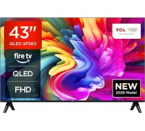 TCL MARIALUMINIUM 43SF560 - 43 collu Full HD Smart QLED Direct LED televizors ar Fire TV un HDR, Alexa pēc izsaukuma, metālisks dizains, bezrāmju ekrāns