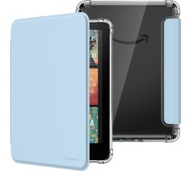 MoKo Hülle für All-New 7" Kindle Paperwhite 12. Gen 2024 & Kindle Colorsoft Signature Edition, Ultraklar Weich Transparent TPU Rückseite Leicht Schutzhülle mit Auto Schlaf/Aufwach, Himmelblau