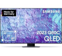 Samsung QLED 4K Q80C 75 collu televizors (GQ75Q80CATXZG, vācu modelis), Smart TV, Direct Full Array, Neural Quantum Processor 4K, Real Depth Enhancer [2023]