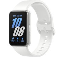 Samsung Galaxy Fit3 viedДЃ aproce, iekДјauts ДЃtrais lДЃdД“tДЃjs, 1,6 collu displejs, SMS un zvanu paziЕ†ojumi, sporta un labsajЕ«tas funkcijas, IP68, ilgi kalpojoЕЎs akumulators, sudraba krДЃsДЃ, FR versija