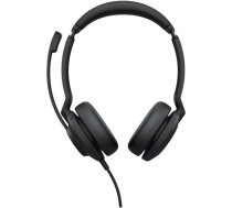 Jabra Evolve2 30 austiņas - Stereo austiņas ar trokšņu slāpēšanu - UC sertificētas - ar 2 mikrofonu zvanīšanas tehnoloģiju - USB-A kabelis - melnas krāsas