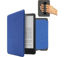 MyGadget futrālis Amazon Kindle Paperwhite 11. paaudzes (no 2021. gada - 6,8 collas) ar siksniņu un automātiskās miega/modināšanas funkciju - flipa futrālis tumši zilā krāsā