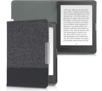 kwmobile Korpuss saderīgs ar Kobo Aura Edition 1 - Canvas eReader Protective Cover Case - Antracīta melns