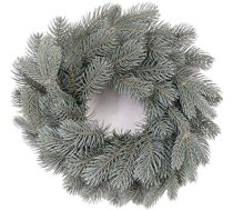kunstpflanzen-discount.com Ziemassvētku vainags ar 84 PE zariem, Bavārijas zils, diametrs 40 cm - Mākslīgais Adventes vainags Premium egļu vainags