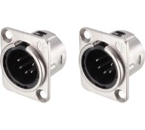 YL3072 2gab sudraba XLR mikrofona kontaktligzdas adaptera pārveidotājs audio skaļruņa karte YL3072