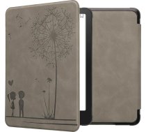 kwmobile Hülle saderīgs ar Amazon Kindle Paperwhite (2024)/Colorsoft Hülle - Mākslinieciskais vāks - Pusteblume Love Grau