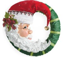 Lipeed Santa vainags Ziemassvētku vainags Ziemassvētku vainags Durvju vainags Ziemassvētku rotājums Ziemassvētku vainags Adventa vainags Piekaramais rotājums Ziemassvētku priekšējo durvju sienas kāpņu rotājums