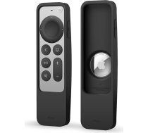elago R5 Locator Case saderīgs ar Apple TV 4K Siri tālvadības pulti 3. paaudzes (2022) un 2. paaudzes (2021) un saderīgs ar Apple AirTag (melns)