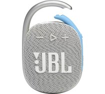 JBL Clip 4 Eco Bluetooth skaļrunis no pārstrādāta materiāla - balts - ūdensizturīgs pārnēsājams mūzikas skaļrunis ar praktisku karabīni - līdz 10 stundām bezvadu mūzikas straumēšanas