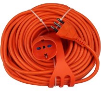 Elektriskais pagarināšanas kabelis šķērsgriezums 3 x 1,5 mm² Itāļu kontaktdakša 16 A Schuko 10/16 A Max 3500 W 250 V Kabeļa rullis (15 metri)