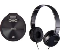 CD atskaņotājs AIWA PCD-810RD sarkans/melns & Sony MDR-ZX110 salokāmās austiņas melns