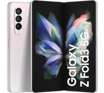 Samsung Galaxy Z Fold3 5G, salokāms mobilais tālrunis bez līguma, elastīgs, liels 7,6 collu displejs, 256 GB atmiņa, Phantom Silver krāsā, ieskaitot -