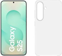 Samsung Galaxy S25 AI viedtālrunis ar Galaxy AI, 12 GB RAM, 256 GB atmiņa, Mint, caurspīdīgs korpuss