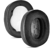 Live 650 BTNC austiņu spilventiņi no auduma un atmiņas putām, saderīgi ar JBL E65 E65BTNC / Duet NC / Live 650BTNC Live 660 BTNC austiņām (melns audums un PU)
