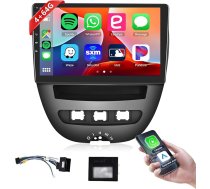 8 kodolu 4 + 64G: Hodozzy Carplay autoradio Toyota Aygo/Peugeot 107/Citroen C1 2005-2014, 10,1 collu skārienjūtīgais ekrāns, Android auto radio ar Android Car/WiFi/GPS/RDS/FM/Bluetooth/DSP