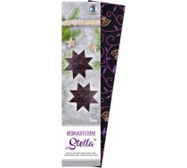 Ursus 16170000 Ziemassvētku zvaigzne Stella Shiva, melna/violeta/vara, 110 g, apm. 7 x 30 cm, 33 lapas, apdrukātas abās pusēs, ar mirdzumiem, ietilpst locīšanas instrukcija