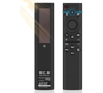 Glitfix BN59-01385A Saules balss tālvadības pults Samsung Smart TV 2021-2023 Neo QLED, 8K The Frame, Crystal UHD Series, atbalsta uzlādi ar saules bateriju/Type-C, ar 4 īsceļu pogām, melna