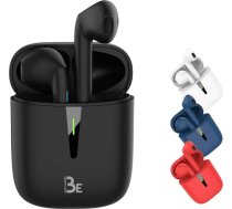 BE Pop Bluetooth 5.1 TWS - 3D stereo austiņas (bezvadu, akumulatora darbības laiks 12 stundas, LED uzlādes lodziņš, viegli savienojamas, iebūvēts mikrofons, vieglas un ērtas iPhone/Android (baltas)