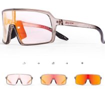 SCVCN velosipēdu brilles, pašnotonējošas vīriešiem un sievietēm, fotohromās sporta saulesbrilles, caurspīdīgas ceļa velosipēda brilles, TR90 rāmis, ātrā riteņbraukšana, MTB riteņbraukšanas brilles ar UV400 aizsardzību, sporta brilles