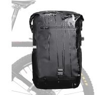 Rhinowalk velosipēdu somas ar bagāžniekiem, ūdensizturīgas, 22 L velosipēdu somas, aizmugurējais bagāžnieks, sānu kabatas, velosipēdu somas uz riteņa