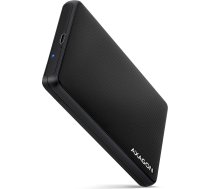 Axagon Ee25-slc ārējais plastmasas korpuss, bezskrūvju, usb-c 3.2 gen 1 sata 6g 2,5", melns