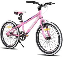 JOYSTAR Lubbock 20 24 collu bērnu velosipēds zēniem un meitenēm vecumā no 7 līdz 12 gadiem Hardtail kalnu velosipēds bērniem ar 1 ātruma/7 ātruma pārnesumiem, baltas sienas riepas, bērnu velosipēds