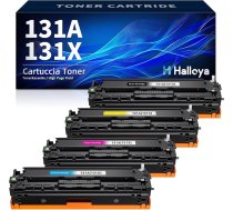 131X 131A Toneris ar mikroshēmu, kas saderīgs ar HP 131X CF210X 131A CF210A priekš HP Laserjet Pro 200 Color MFP M276nw M276n M251n M251nw M276 CF211X CF212X CF213X (melns, ciāns, dzeltens, purpursarkans, 4 gab.)