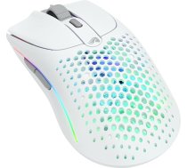 Glorious Gaming Model O 2 Wireless Gaming Mouse - 2,4 GHz & Bluetooth hibrīds, superleichte 68 g, lange Akkulaufzeit, 26 k BAMF 2.0 Sensor, RGB-Beleuchtung, beidhändig, 6 Tasten, PTFE-Füße - Weiß