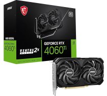 MSI Gaming GeForce RTX 4060 Ti 8GB GDRR6 128-Bit HDMI/DP Nvlink TORX Fan 4.0 Ada Lovelace arhitektūras grafiskā karte (RTX 4060 Ti Ventus 2X Black 8G OC)