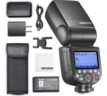 Godox V860III-C E-TTL II zibspuldze 1/8000s 2.4G GN60 HSS kameras zibspuldze Speedlite ar akumulatoru 450 zibspuldzes ar pilnu jaudu, saderīga ar Canon EOS 6D M50 Mark II 90D (V860III-C)