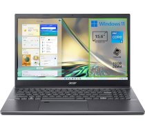 Acer Aspire 5 A515 57 51x4 klēpjdators, portatīvais dators, procesors Intel Core i5 12450H, RAM 16GB DDR4, 1024GB PCIe NVMe SSD, displejs 15,6 collu IPS FHD LED LCD, grafiskā karte Intel UHD, Windows 11 Home